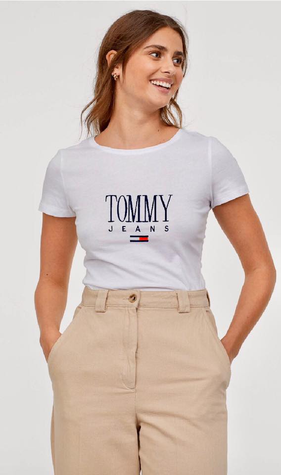 ÁO THUN CỔ TRÒN THÊU TOMMY BORIP