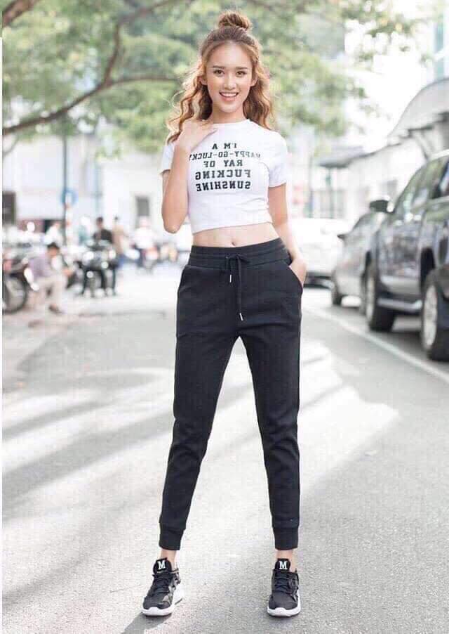 Jogger thun free size thun dày dặn