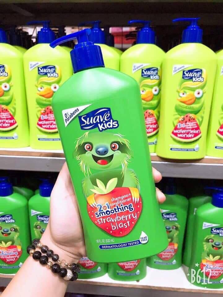 Sữa Tắm, Gội Và Xả Cho Trẻ Em Suave Kids 3 In 1