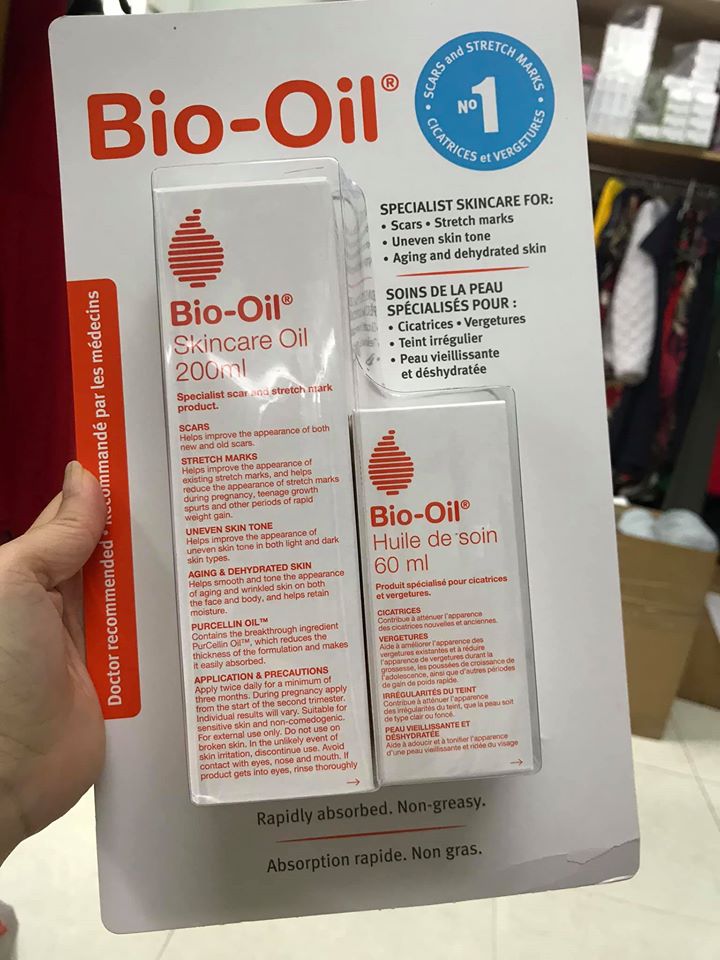 BIO-OIL: TRỊ RẠN DA CHO BÀ BẦU, CHỐNG LÃO HÓA DA, MỜ DẦN SẸO