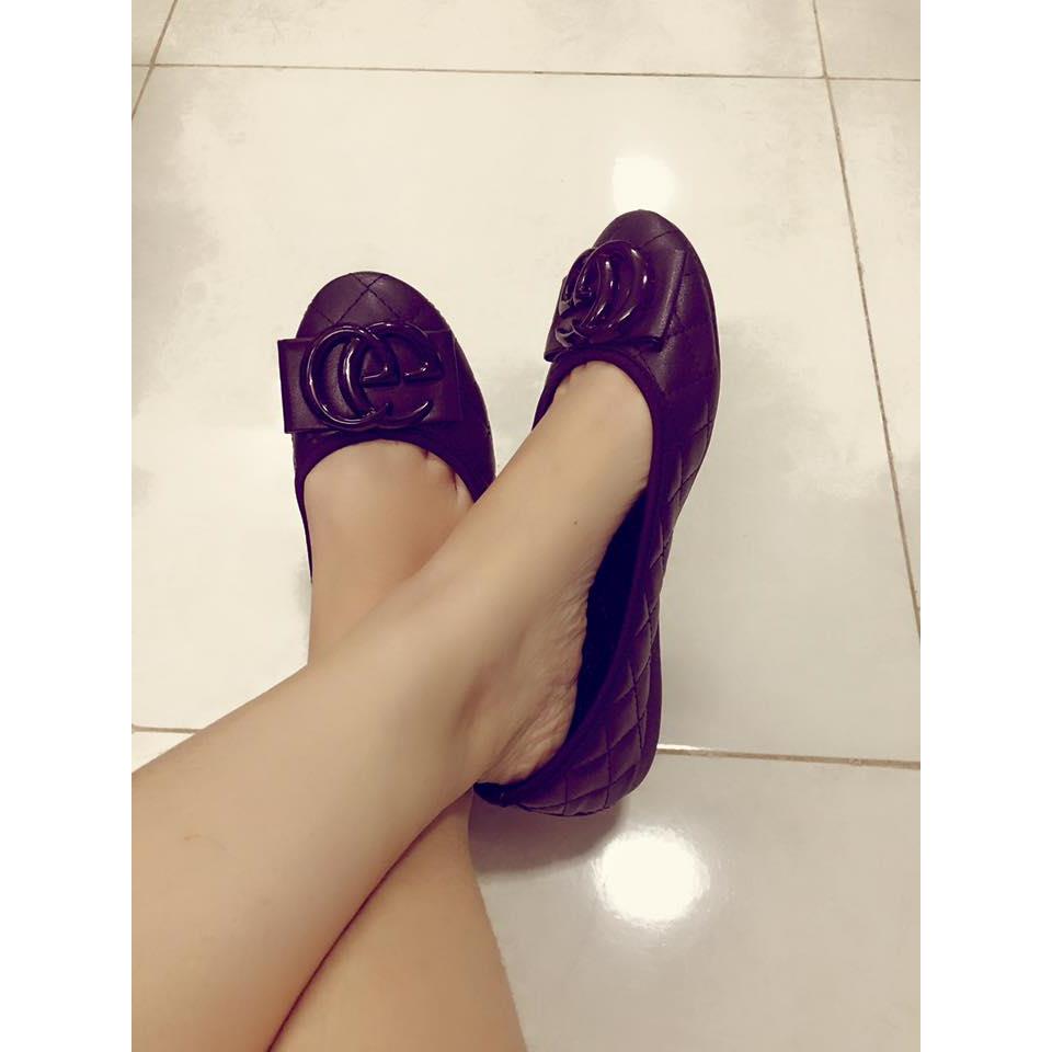 Giày búp bê, đế bệt.