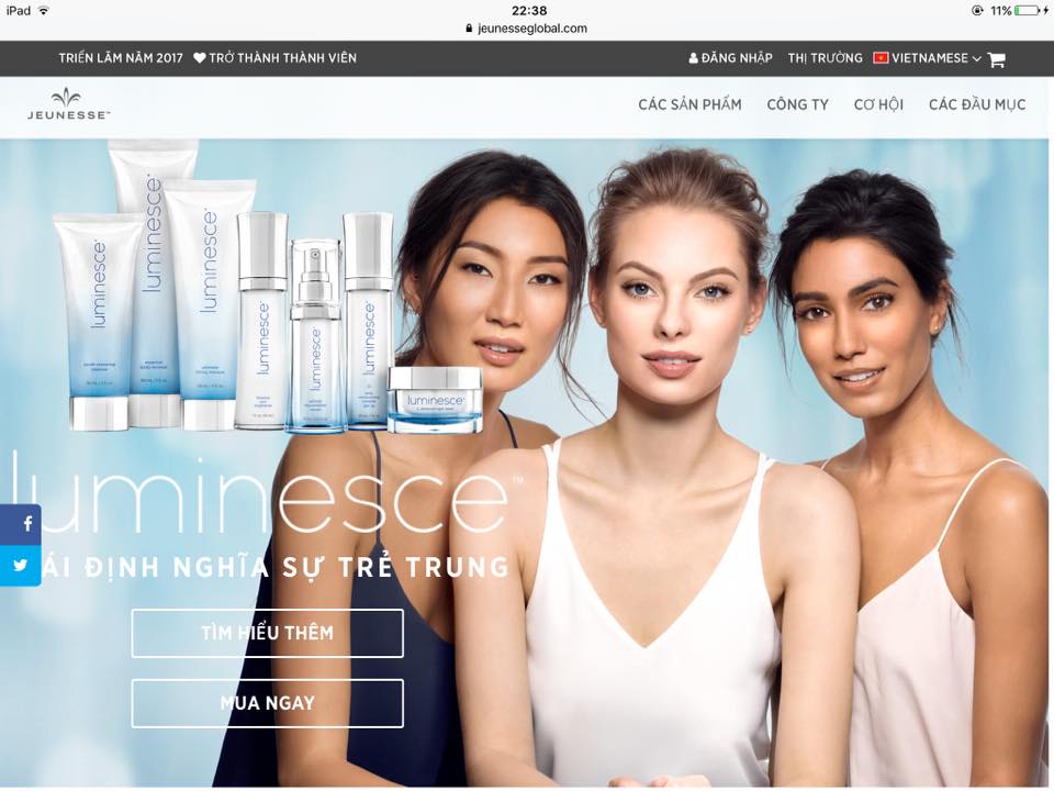 các sản phẩm của Jeunesse Golbal ( Mỹ)