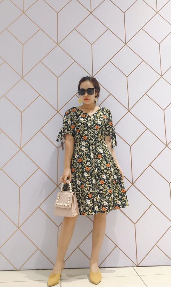 Đầm lụa ko nhăn
