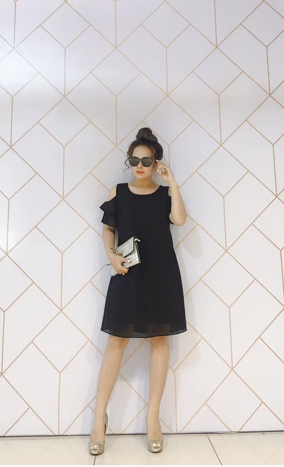 Đầm voan2 lớp free size