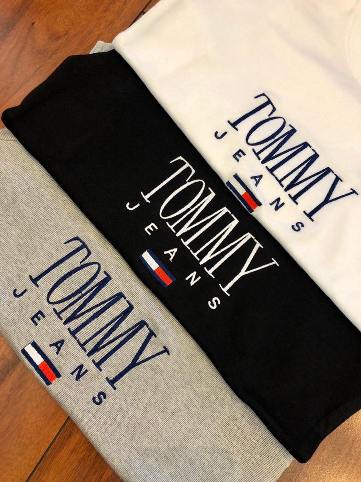 ÁO THUN CỔ TRÒN THÊU TOMMY BORIP