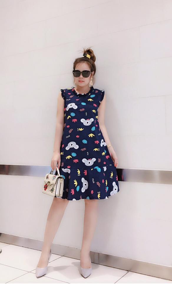 Đầm lụa ko nhăn size L XL