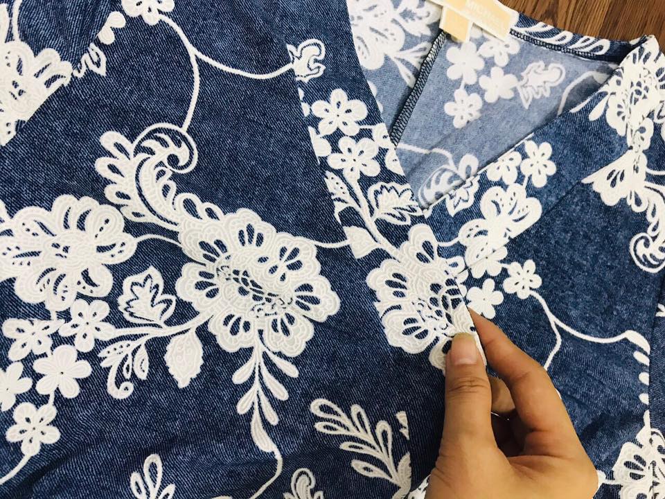 Đầm thun cột eo, chất mụn mịn, dày dặn