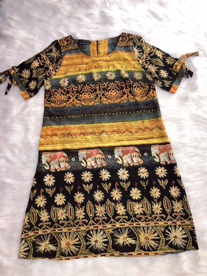 Đầm lụa hawaii chất ko nhăn
