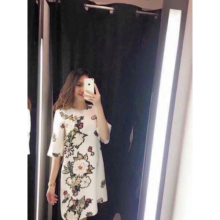 đầm suông hoa zara