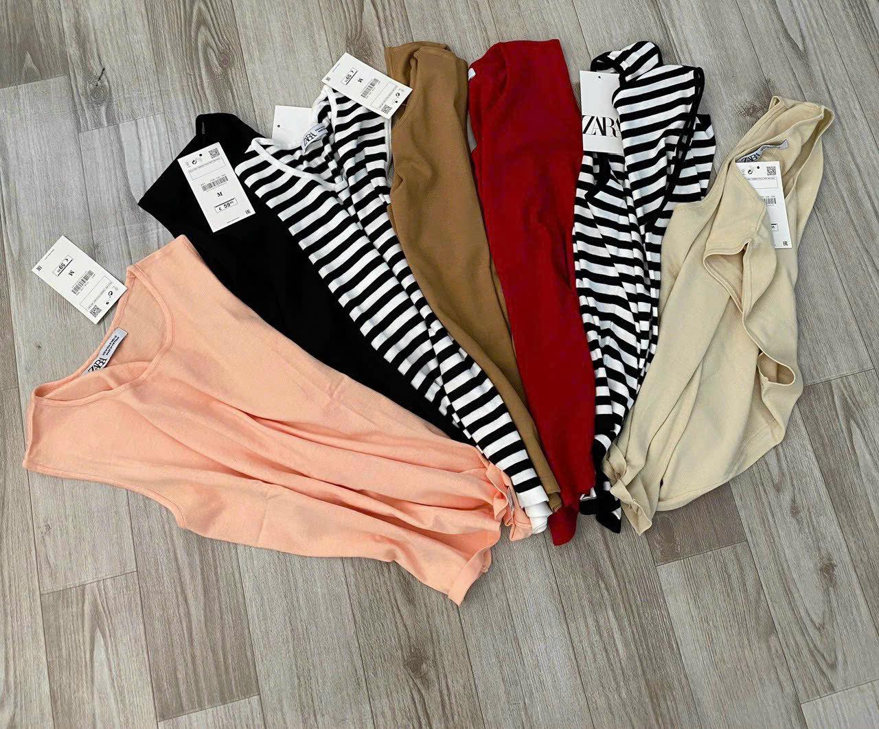 Dệt kim zara 3 lỗ dáng rộng