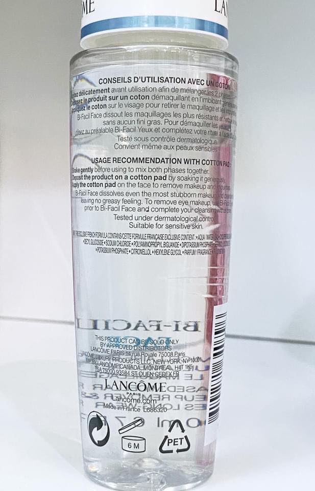 Tẩy trang dùng cho mặt Lancôme Bi - Facil Face