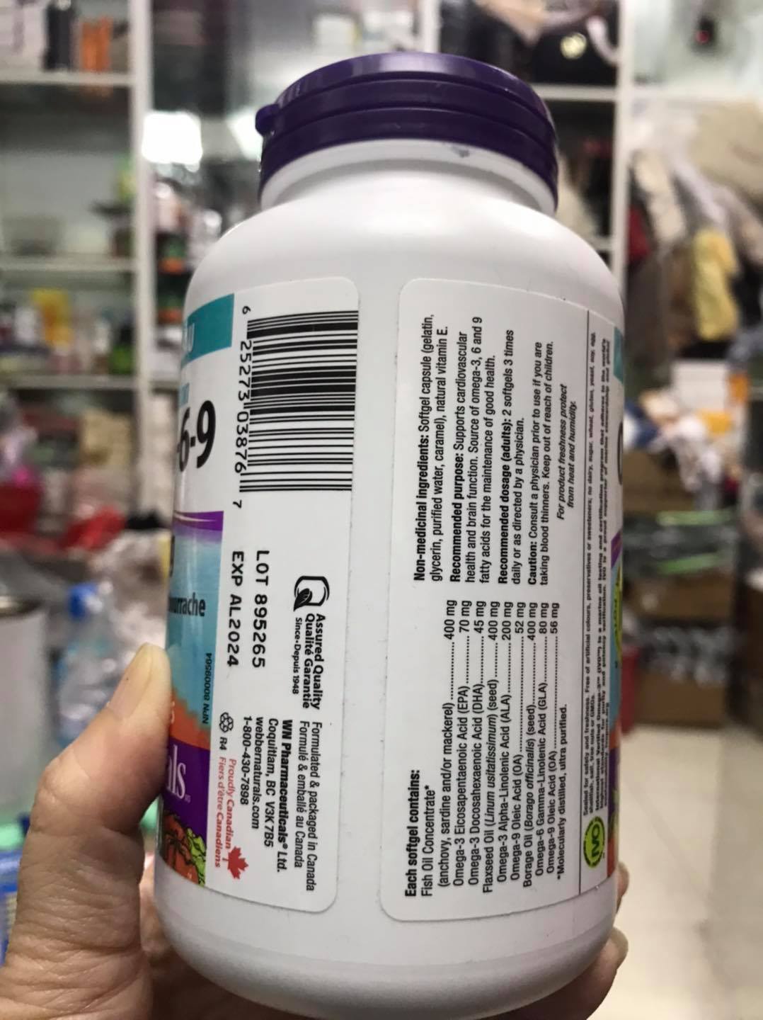 OMEGA369 WEBBER NATURALS from CANADA