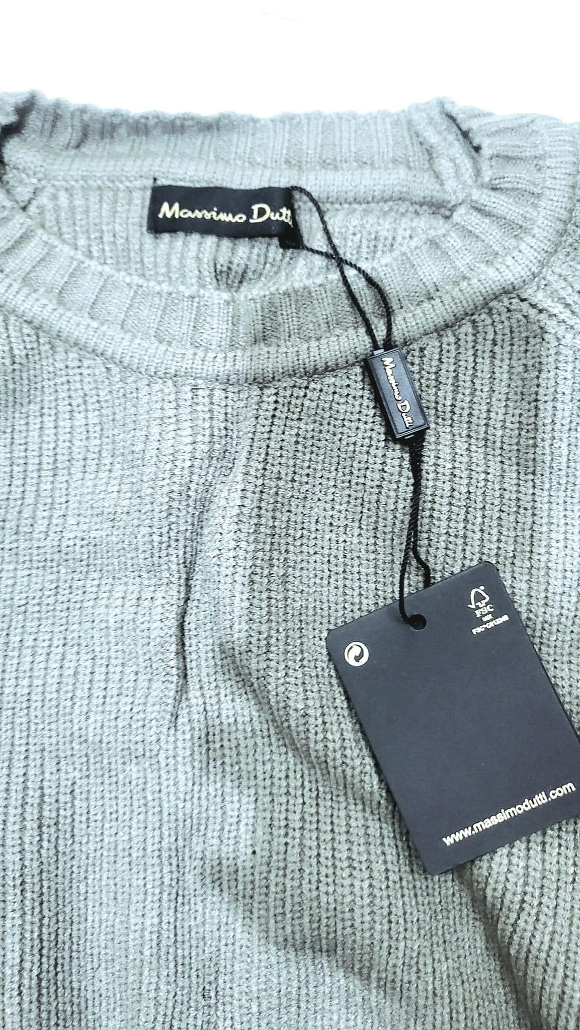 Áo len Massimo Dutty màu xanh rêu xuất xịn