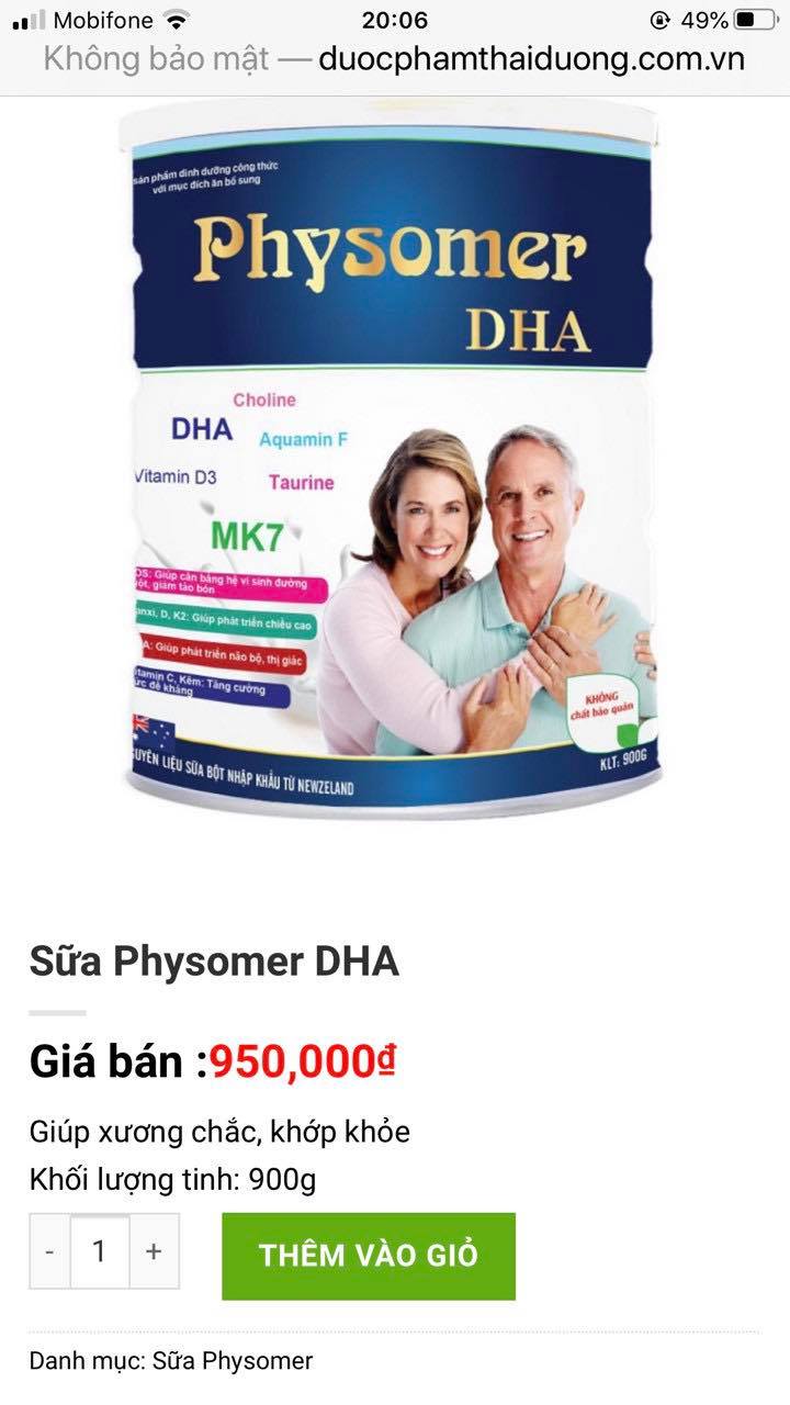 Sữa cung cấp canci