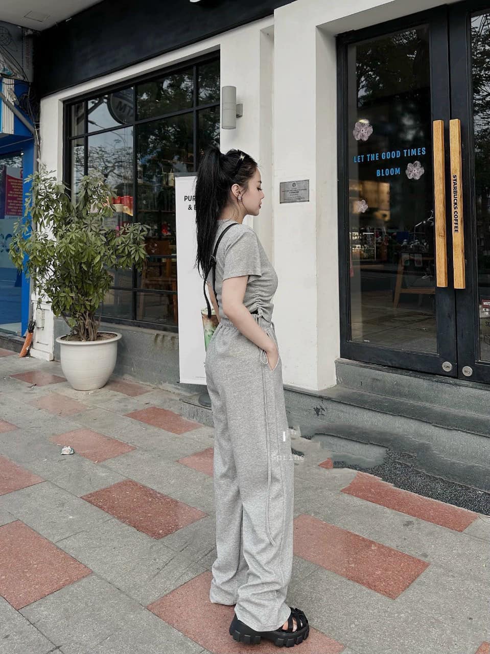 SÉT ZARA ÁO NHÚN 2 BÊN,QUẦN DÀI THUN COTTON GÂN 4 CHIỀU