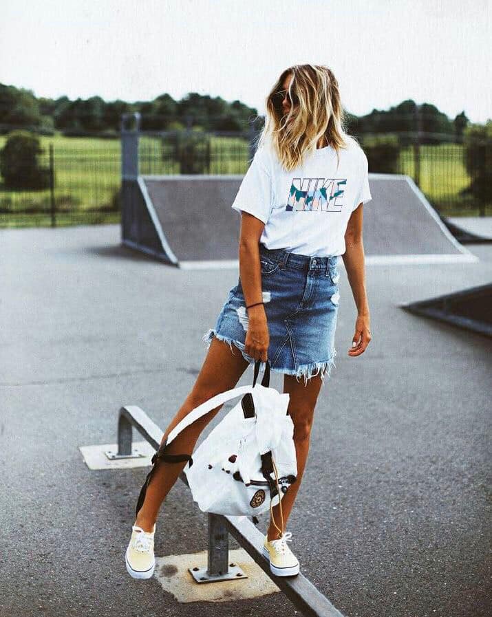 Áo thun cotton 100% in chử Nike