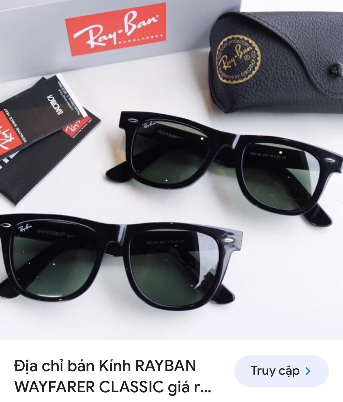 Mẫu kính Rayban wayfarer