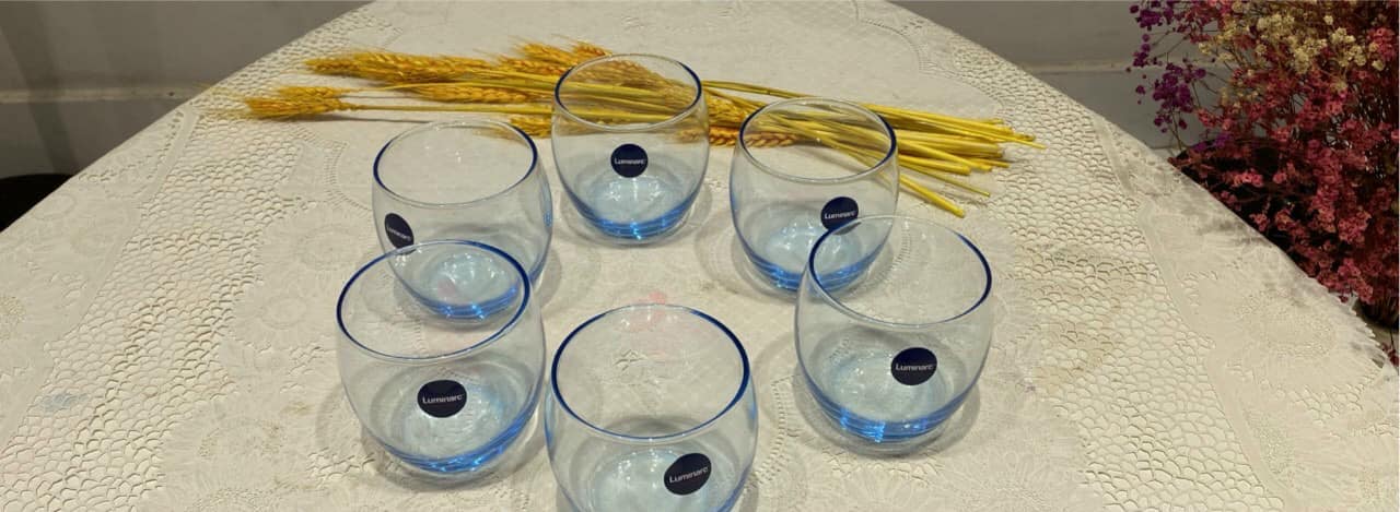 Bộ 6 Ly Thấp Thuỷ Tinh Luminarc Salto Blue 320ml- LUSAJ1584