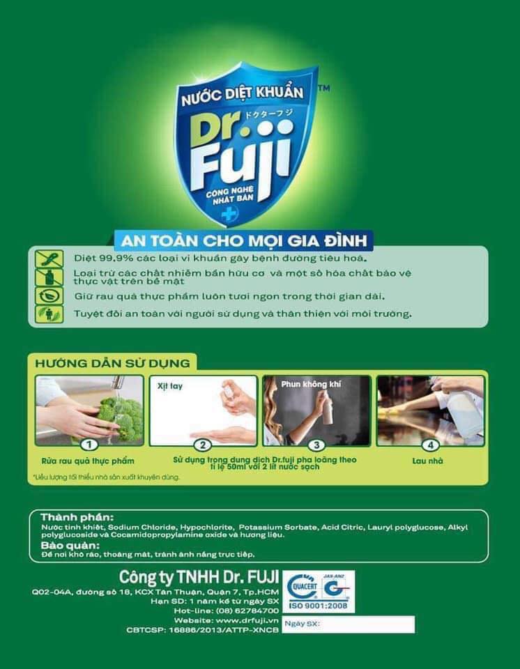 Xịt khuẩn tất cả đồ dùng gia đình,