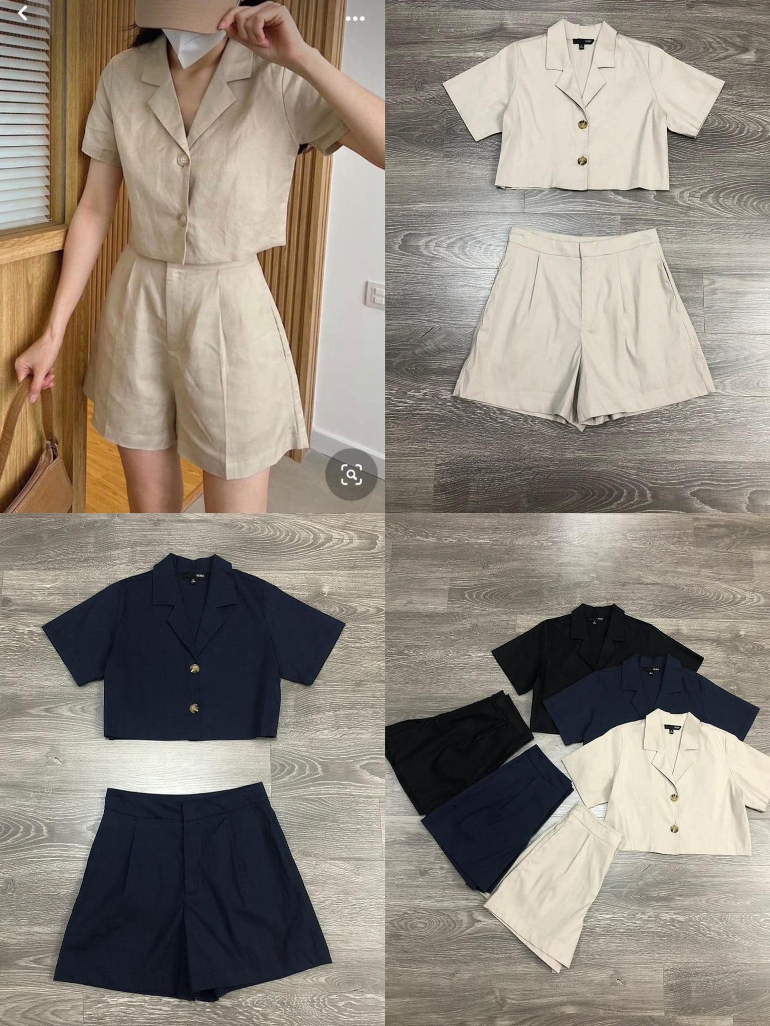 Bộ short vest