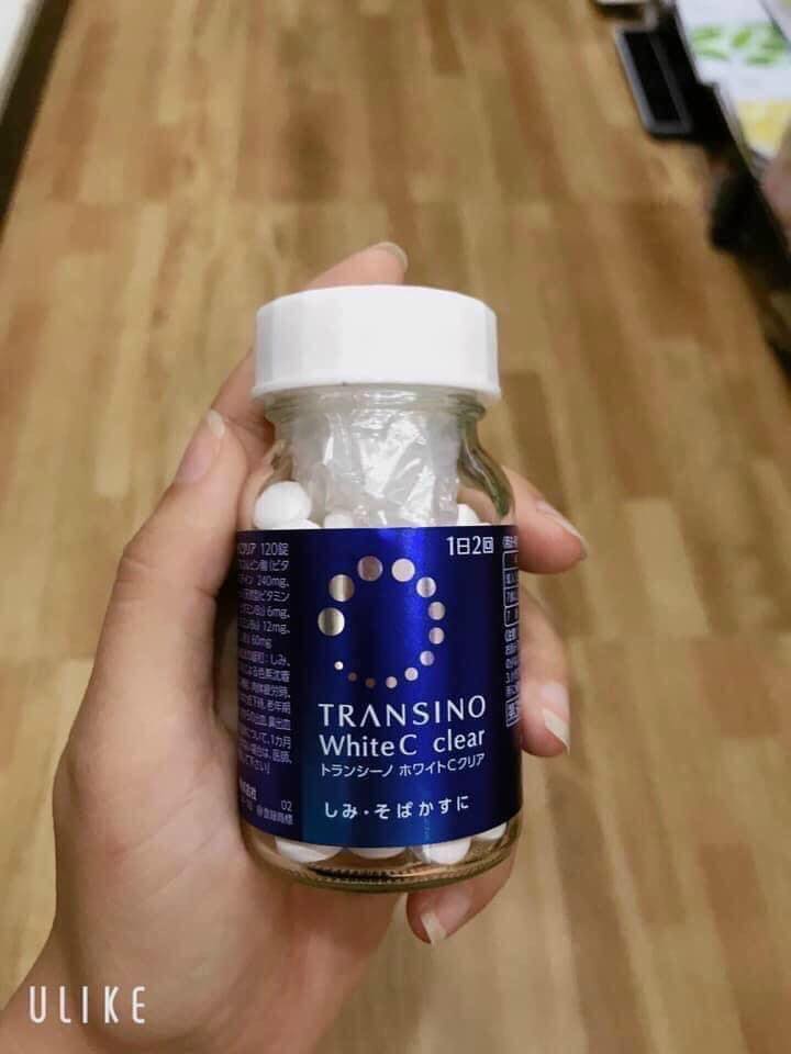 Transino White C Clear 120 viên – Viên uống làm trắng da