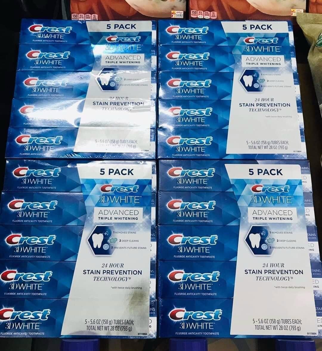 Kem đánh răng #Crest 3D White