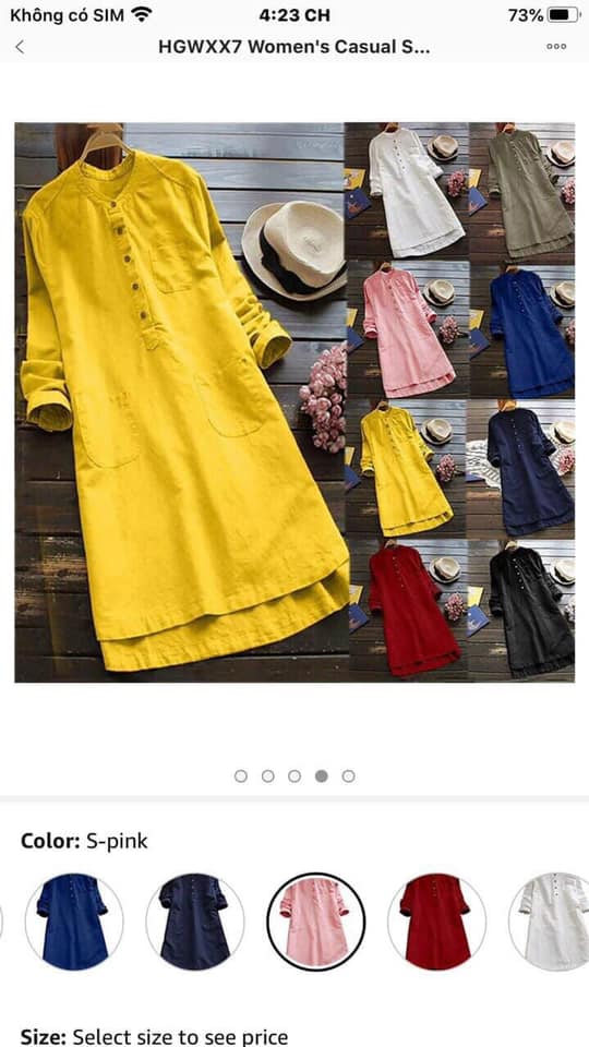 Đầm linen xịn athth 100%