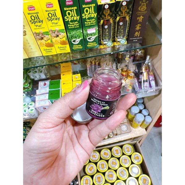 Dầu Cù Là Giúp Ngủ Ngon Lavender Sleep Balm Natural S.P Beauty Makeup 15g Thái Lan