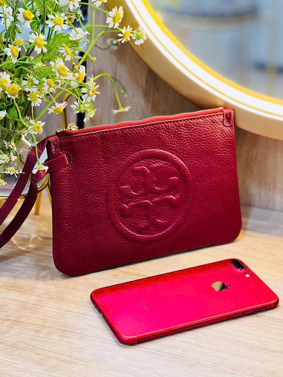 Cluth Leather Tory Burch Bag