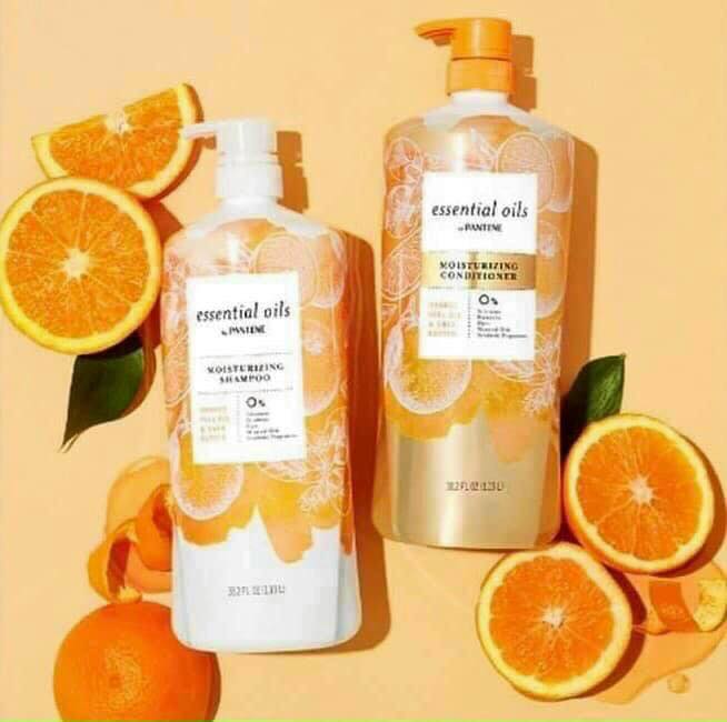 Dầu Gội Pantene Essential Oils by Pantene Orange Peel Oil & Shea Butter 1.13L - Mỹ