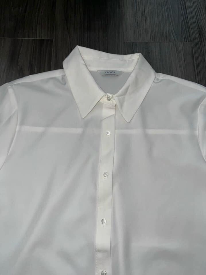 Sơmi Clovis xuất Hàn dư xịn , áo sơmi nữ form suôn nhẹ