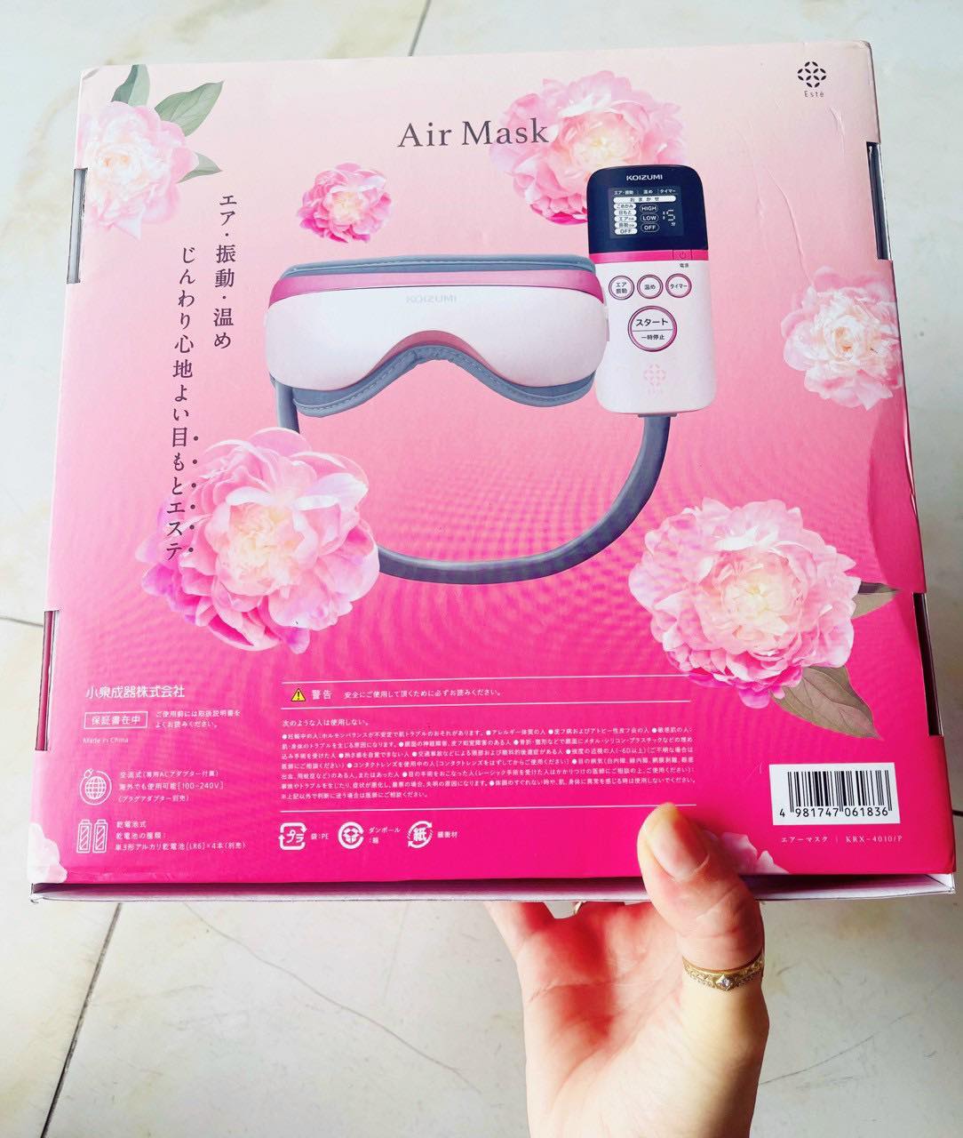Máy massge vùng mắt - thái dương Thương hiệu Koizumi Japan