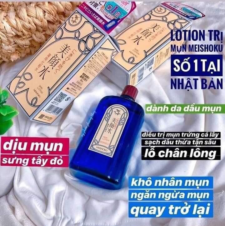 LOTION TRỊ MỤN THẦN THÁNH Lotion Meishoku Bigansui Medicated Skin Lotion