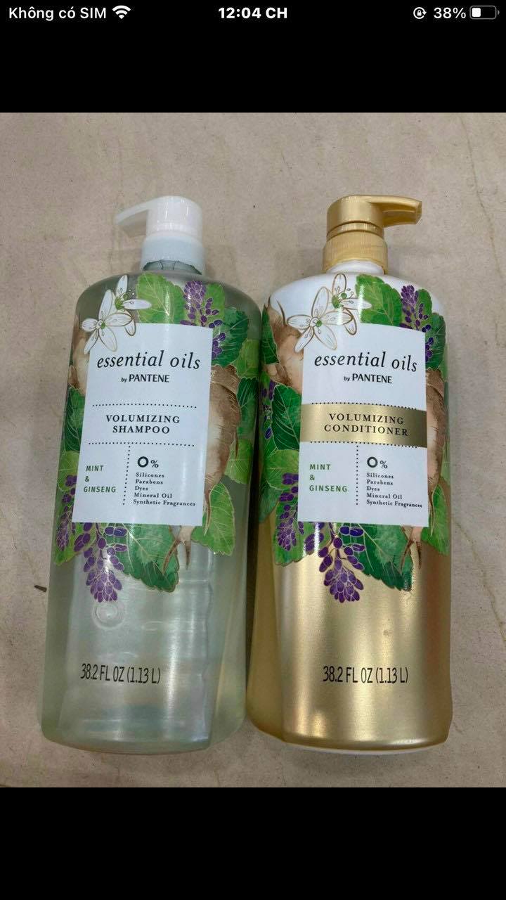 Dầu Gội & Xả Pantene Essential Oils