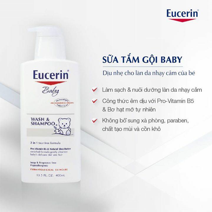 EUCERIN - SỮA TẮM GỘI CHO BÉ