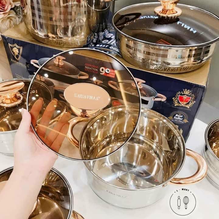 Bộ nồi 6 món 12 chi tiết cao cấp