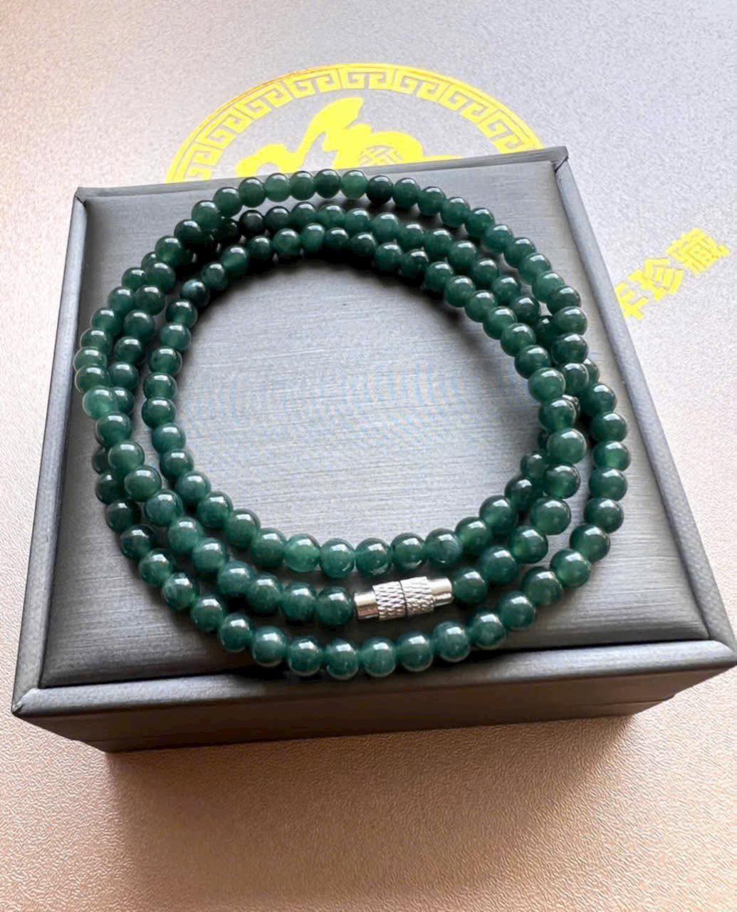 Ngọc lam 4,8 mm chất xanh