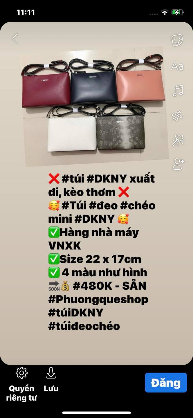 #túi #DKNY xuất