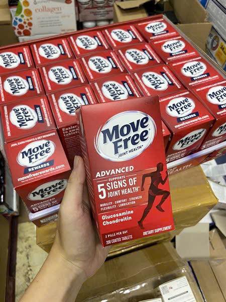 Viên uống bổ khớp Schiff Move Free Advanced 5 Signs Of Joint Heath Glucosamine & Chondroitin (200 viên) - Mẫu mới