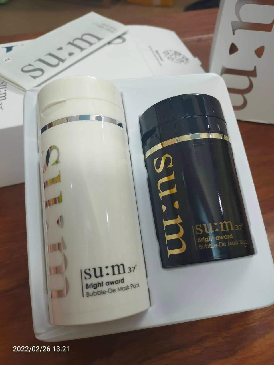 Mặt Nạ Thải Độc Sum37 Bright Award Bubble De Mask Black 3 in 1