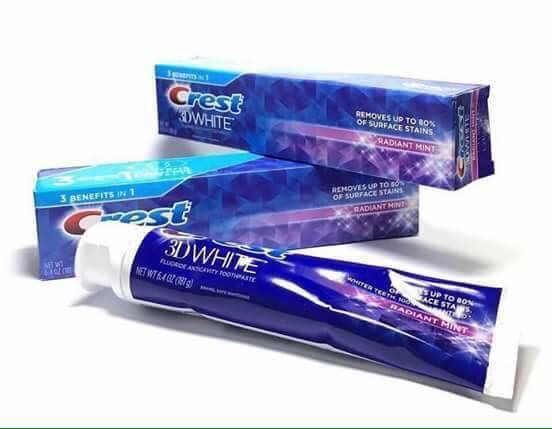 KEM ĐÁNH RĂNG CREST 3D WHITE RADIANT MINT 170gam/ tuýp