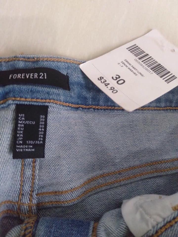 jean F21 xuất chuẩn có sẵn tại shop