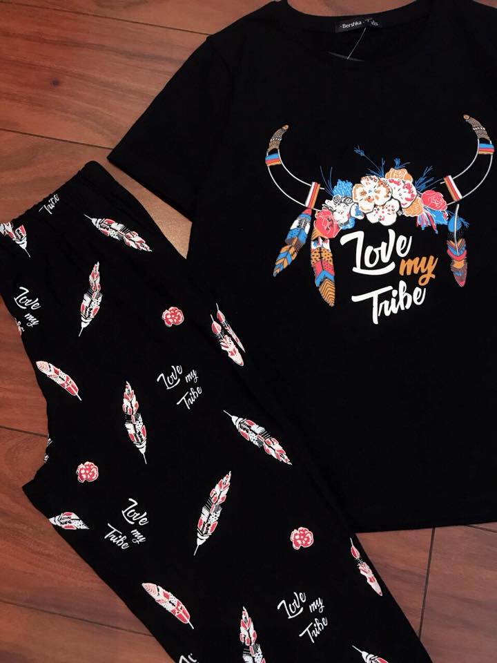Bộ thun mặc nhà thun cotton 100%