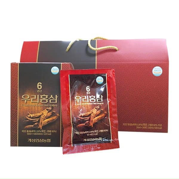 Nước hồng sâm woori Nonghuyp 50ml x 30 gói