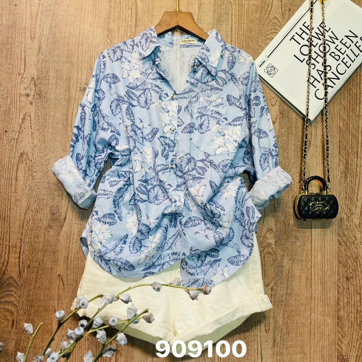 Áo somi linen bông