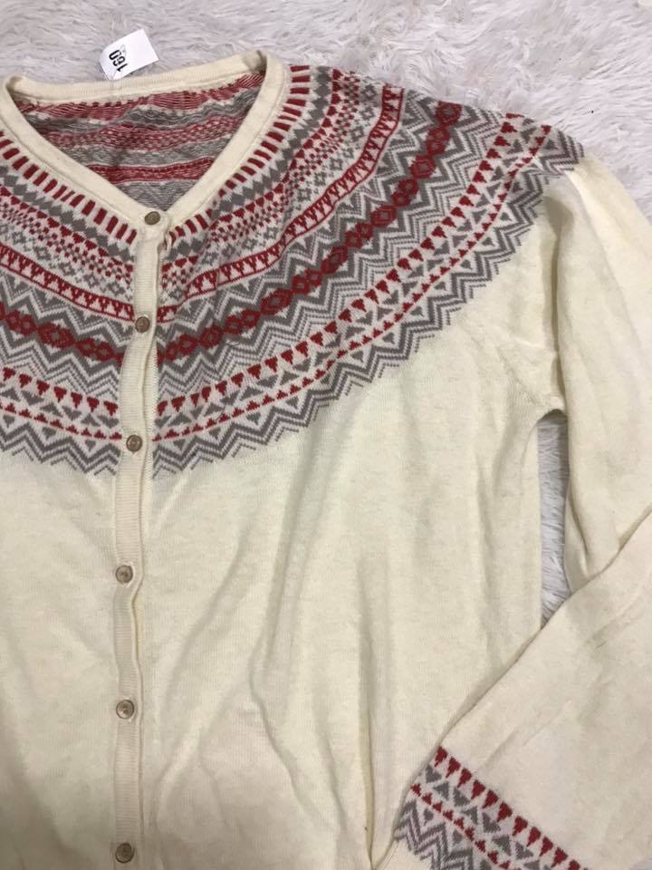 Áo khoát nhẹ len mỏng - hàng Uniqlo xuất dư cắt tag