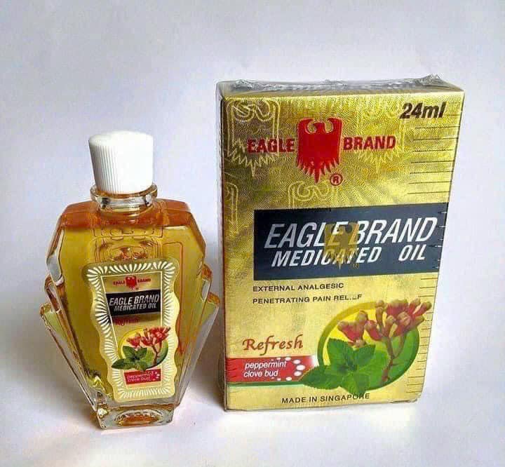 DẦU GIÓ EAGLE BRAND MEDICATED OIL Made in Singapore