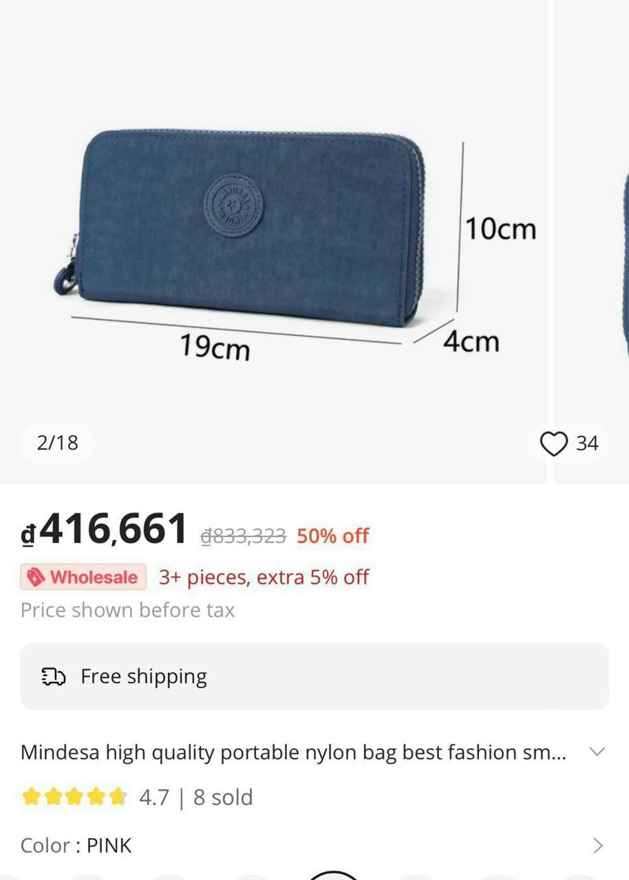 Ví thời trang nylon cao cấp