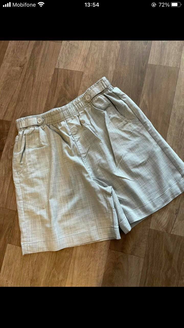 Short lưng thun chất kaki thun co giãn