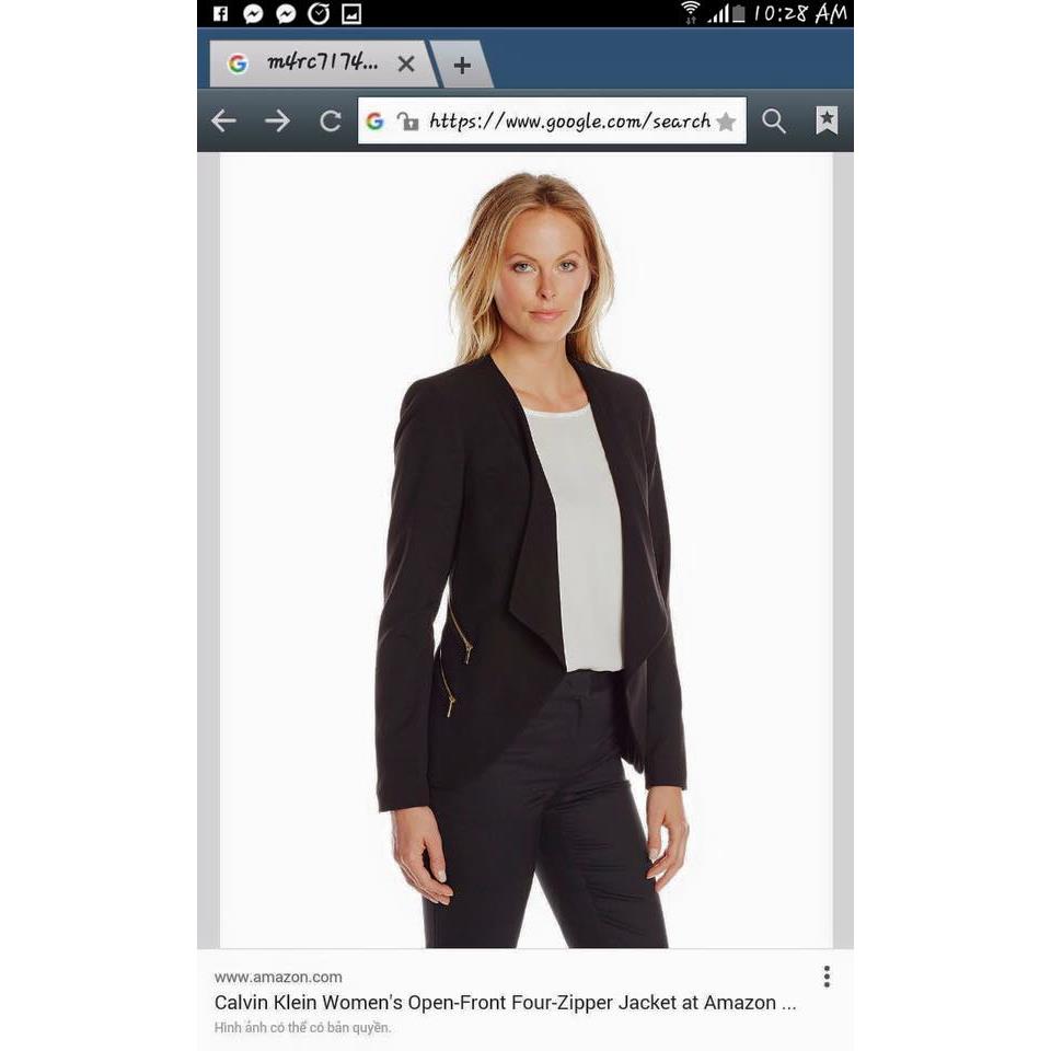 Vest CK , khóa kéo túi, xịn